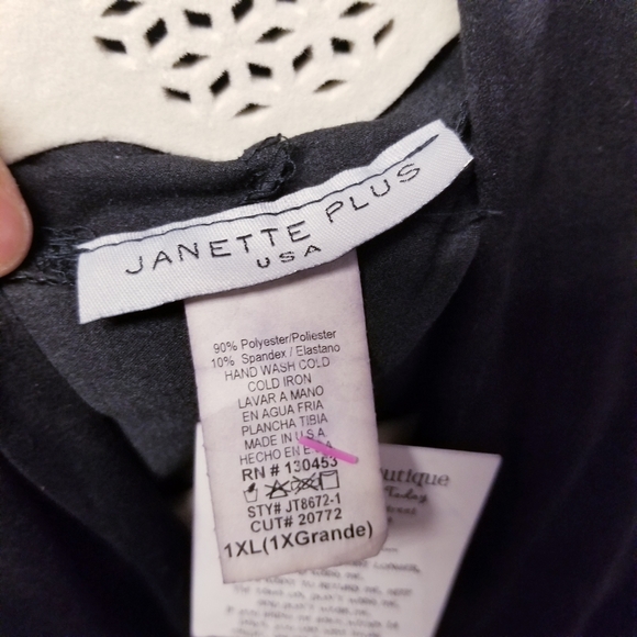 Faux Suede soft black 1XL - Picture 4 of 6